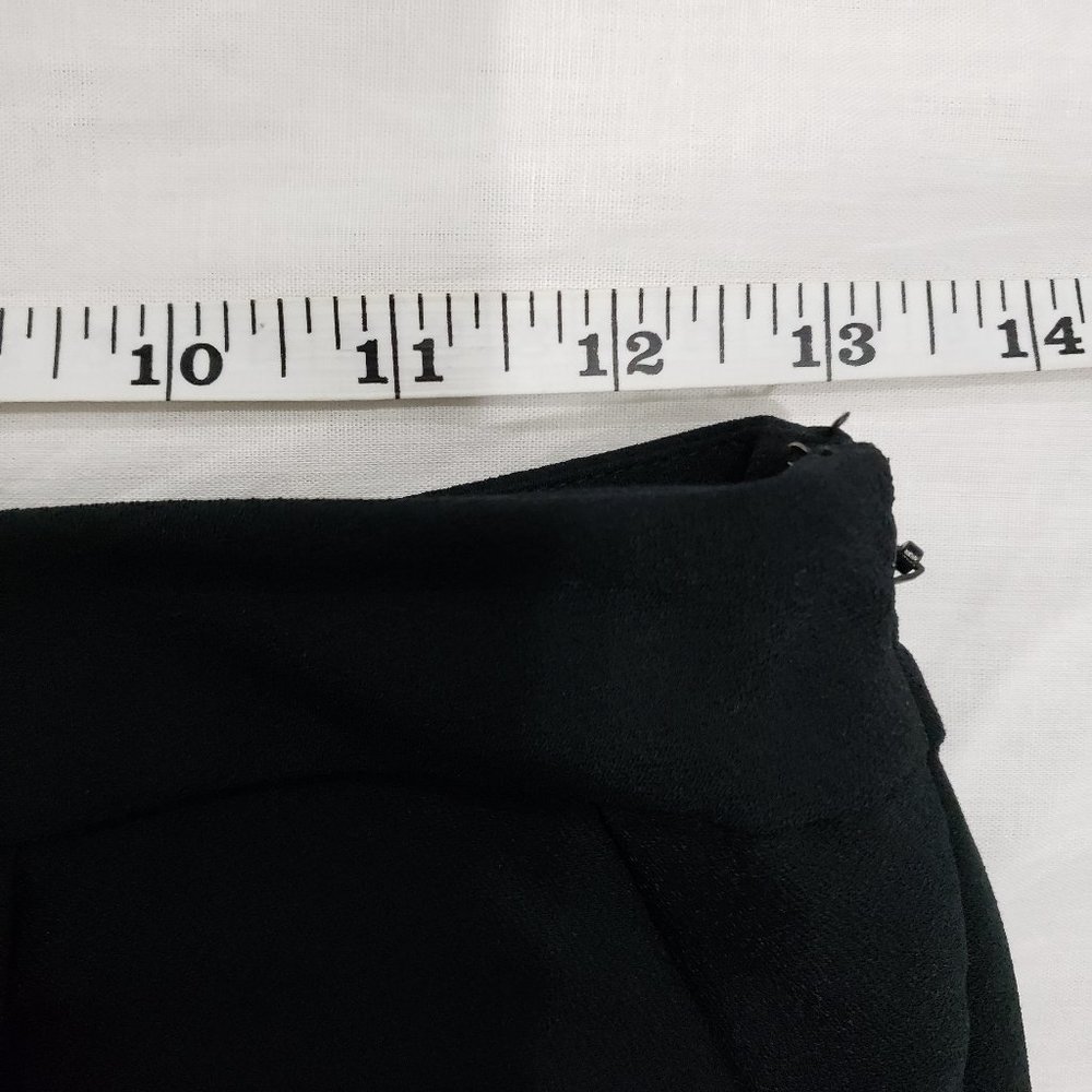 Whowhatwear Black Wrap Culottes Size 4 - Picture 6 of 10